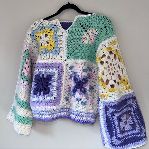 Granny Square Boho Top - Picture 3 of 7